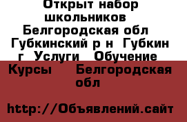 Открыт набор школьников - Белгородская обл., Губкинский р-н, Губкин г. Услуги » Обучение. Курсы   . Белгородская обл.